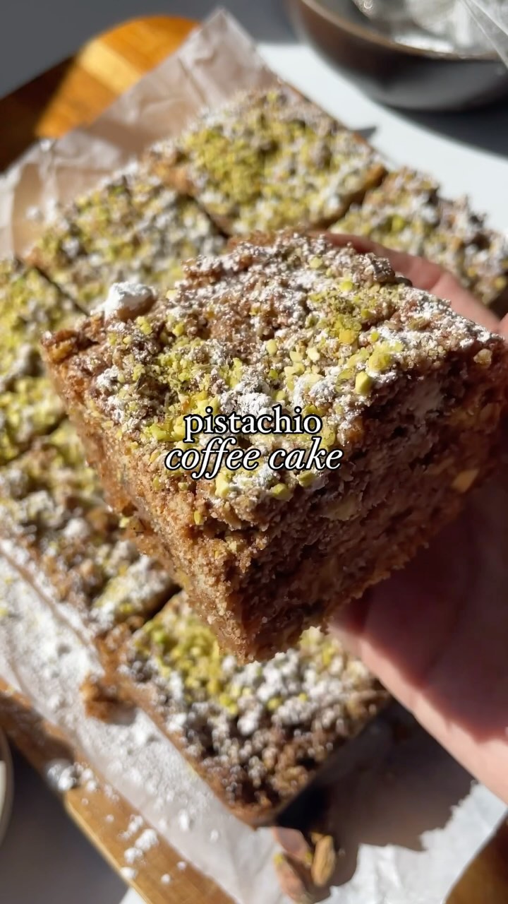 Pistachio and Almond Coffee Cake