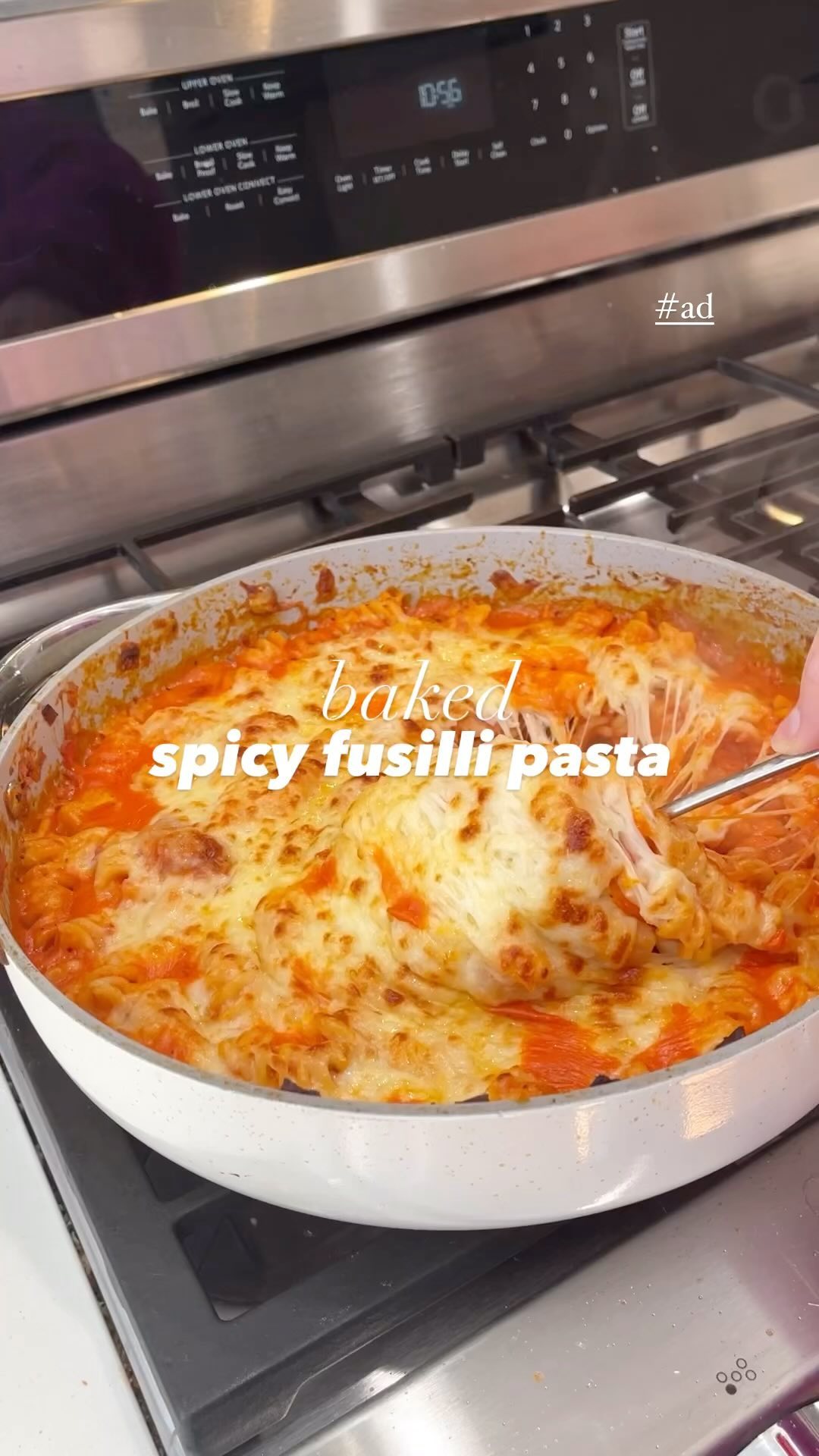 Ultra-Creamy Baked Spicy Fusilli Pasta