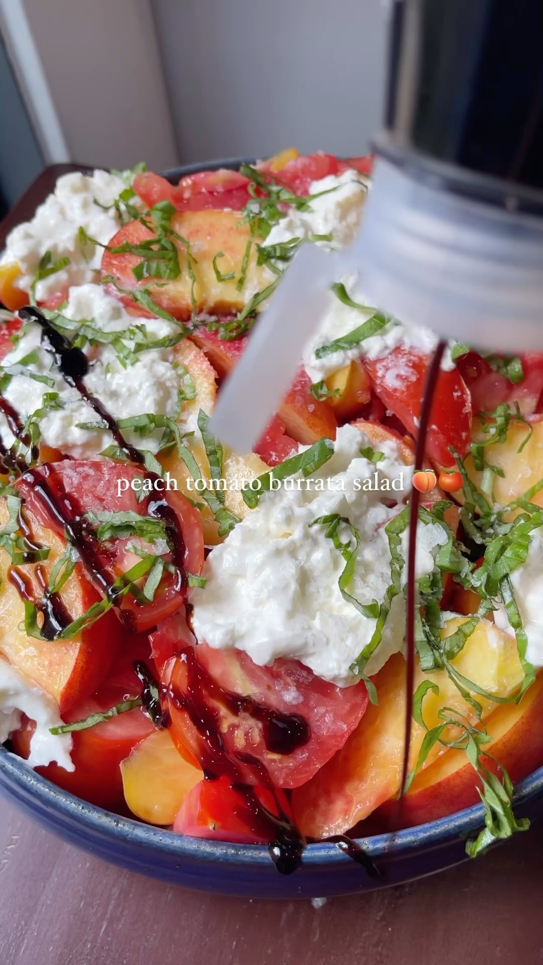 Peach Tomato Burrata Salad