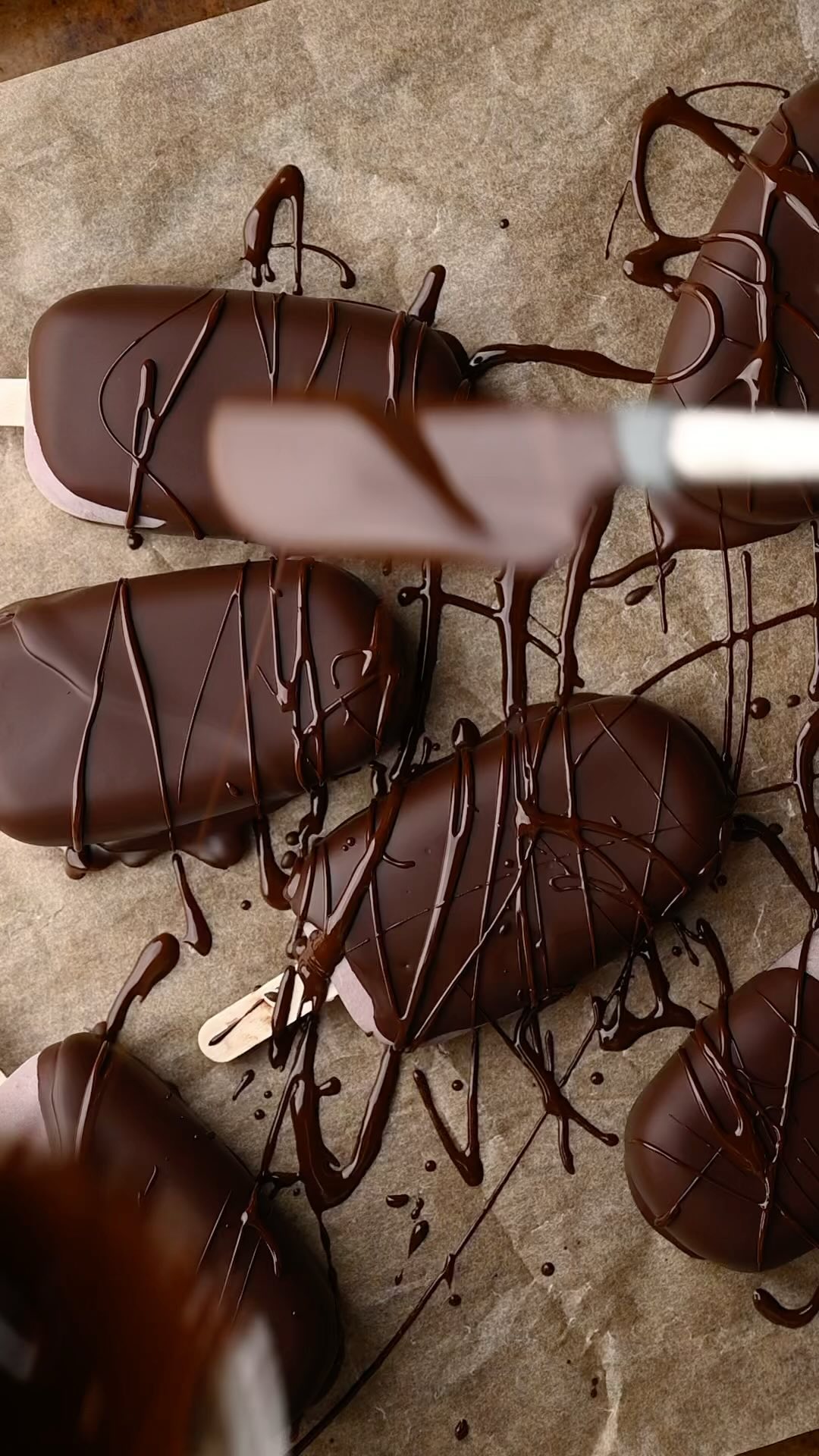 Tahini Cherry Ice Cream Bars