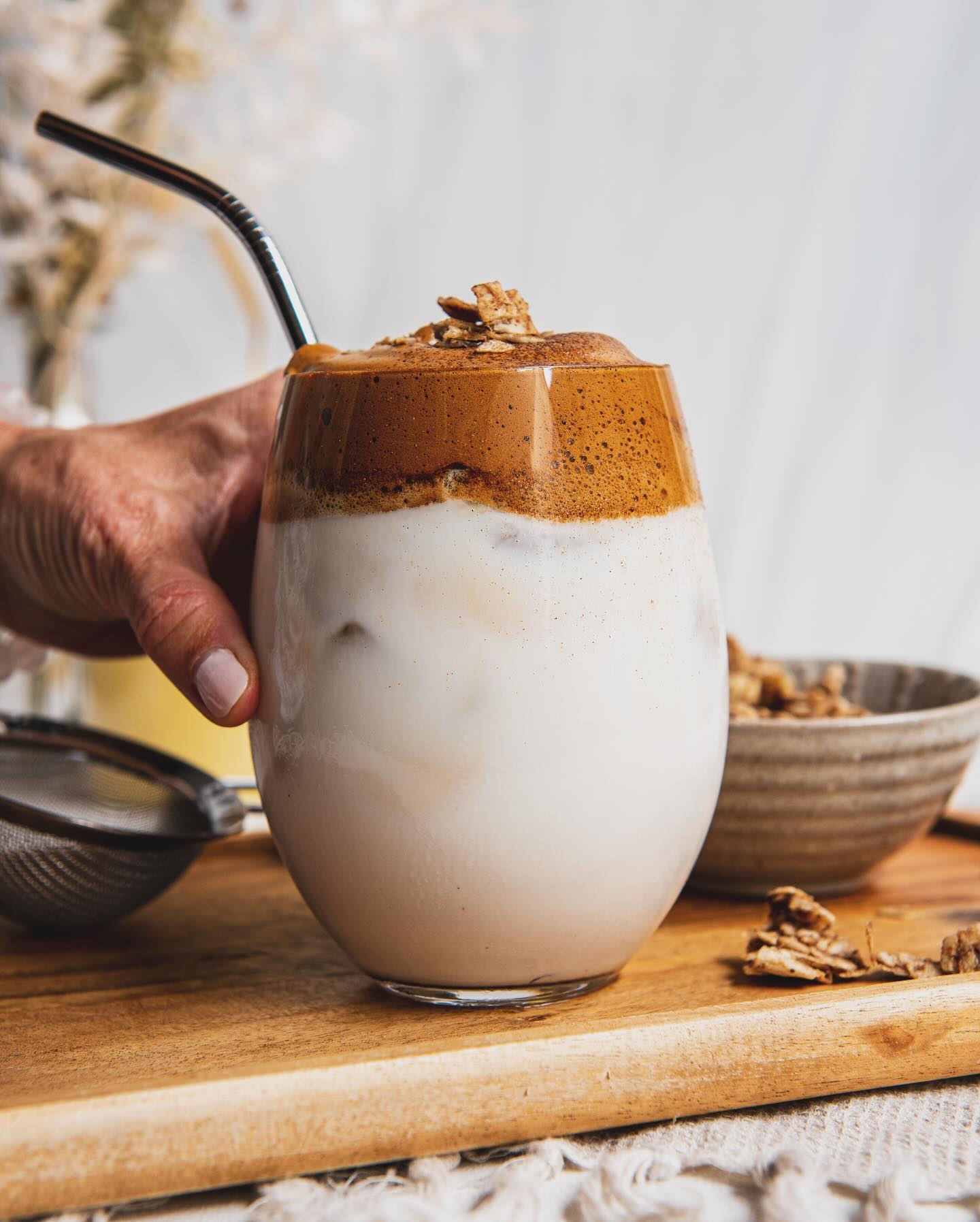 Vegan Dalgona Iced Coffee