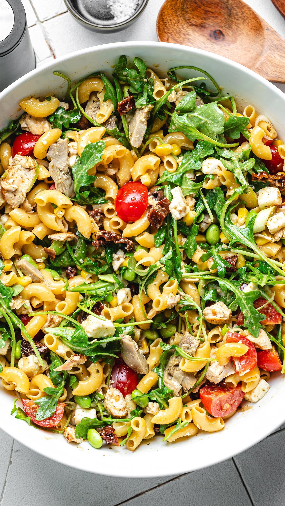 Mediterranean High-Protein Pasta Salad