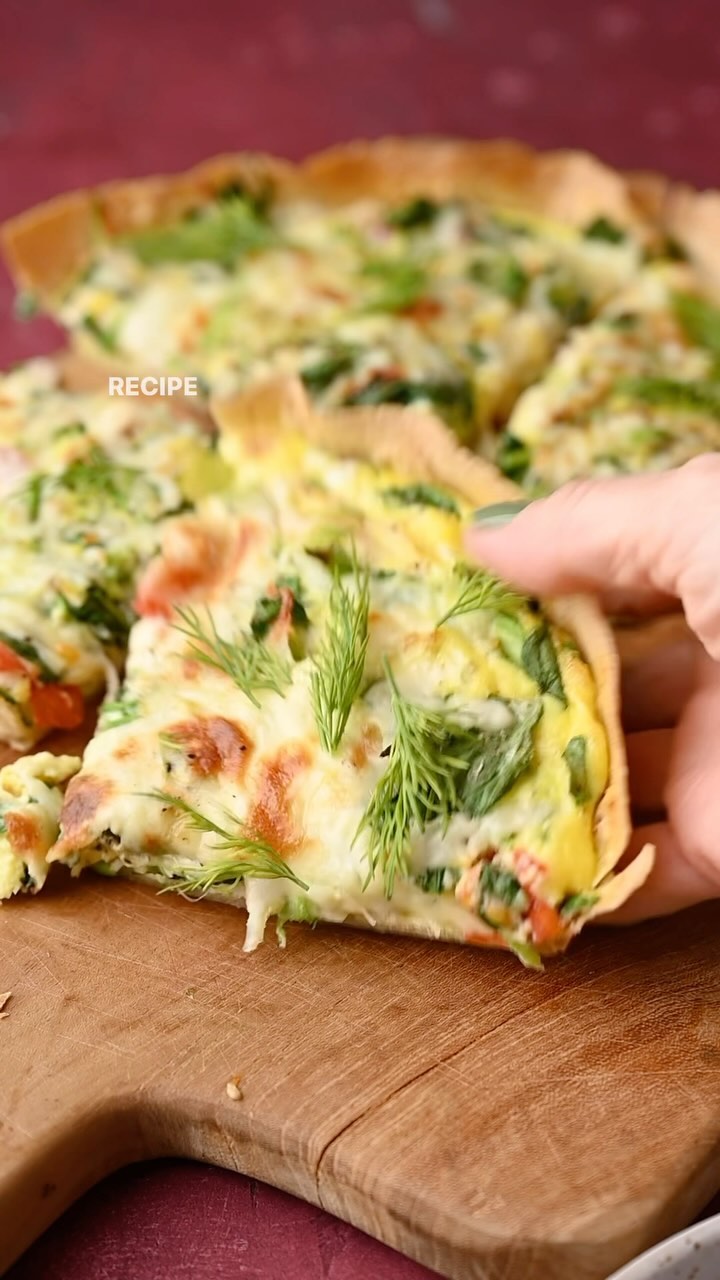 Viral Tortilla Quiche Bake