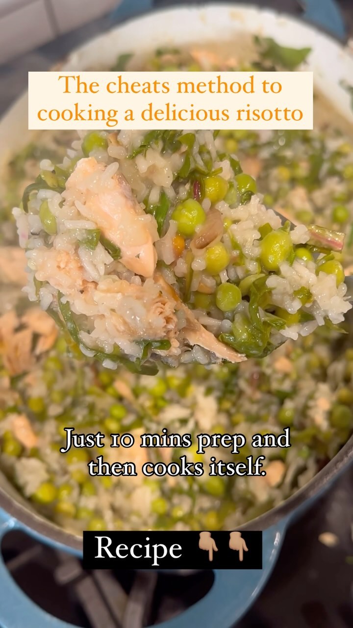 Easy Baked Salmon Risotto