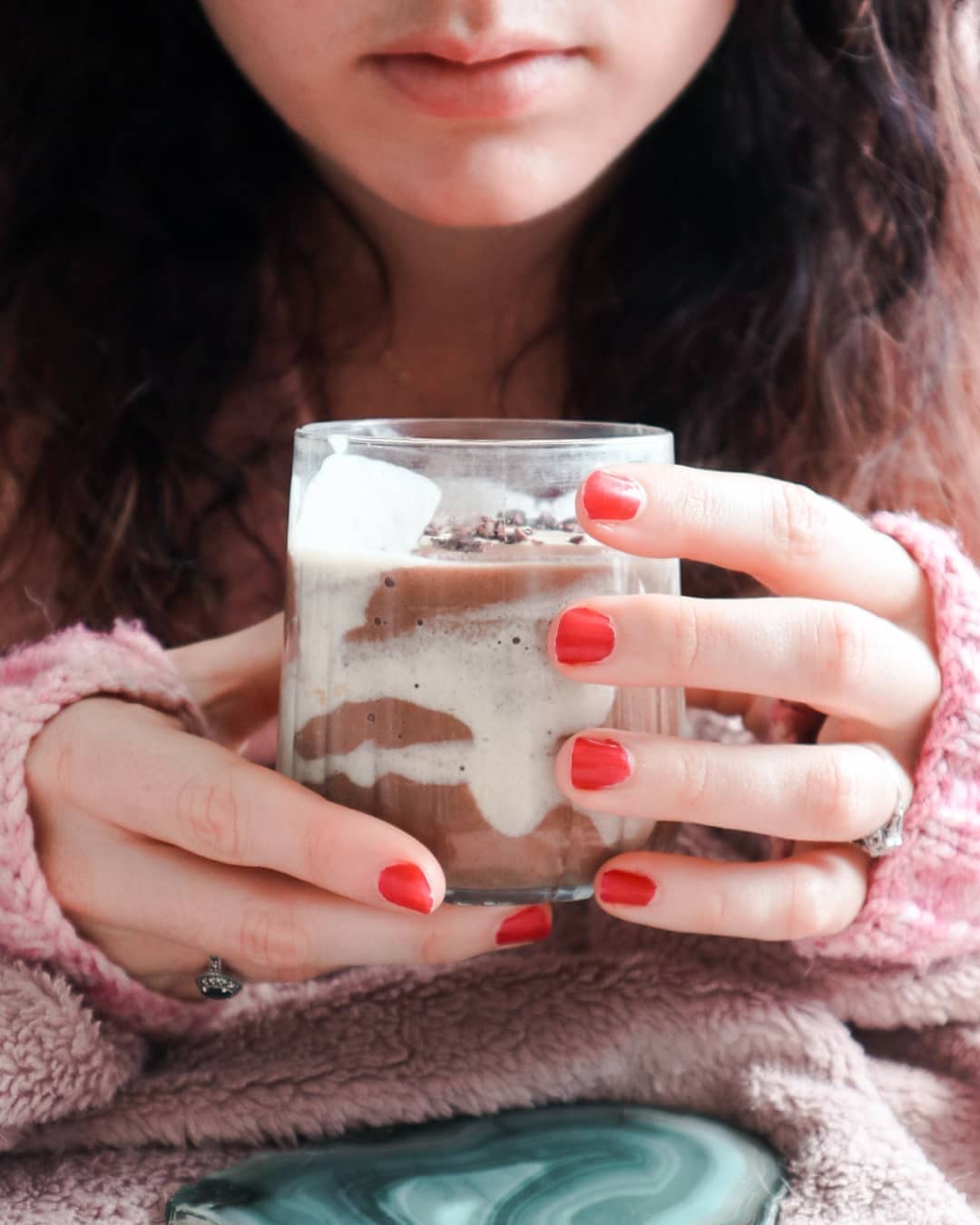 Warm Winter Smoothie with Sweet Potato and Dates