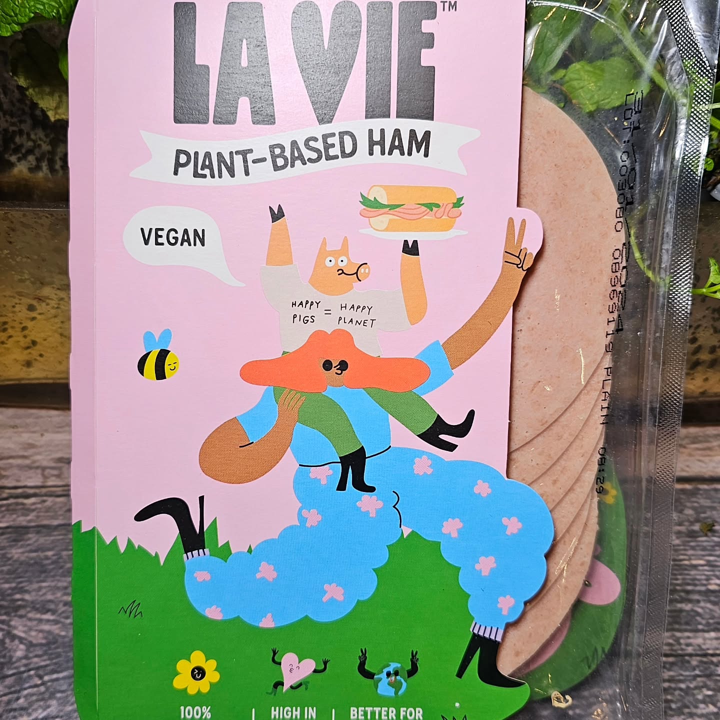 Plant-Based Ham Baguette Sandwich