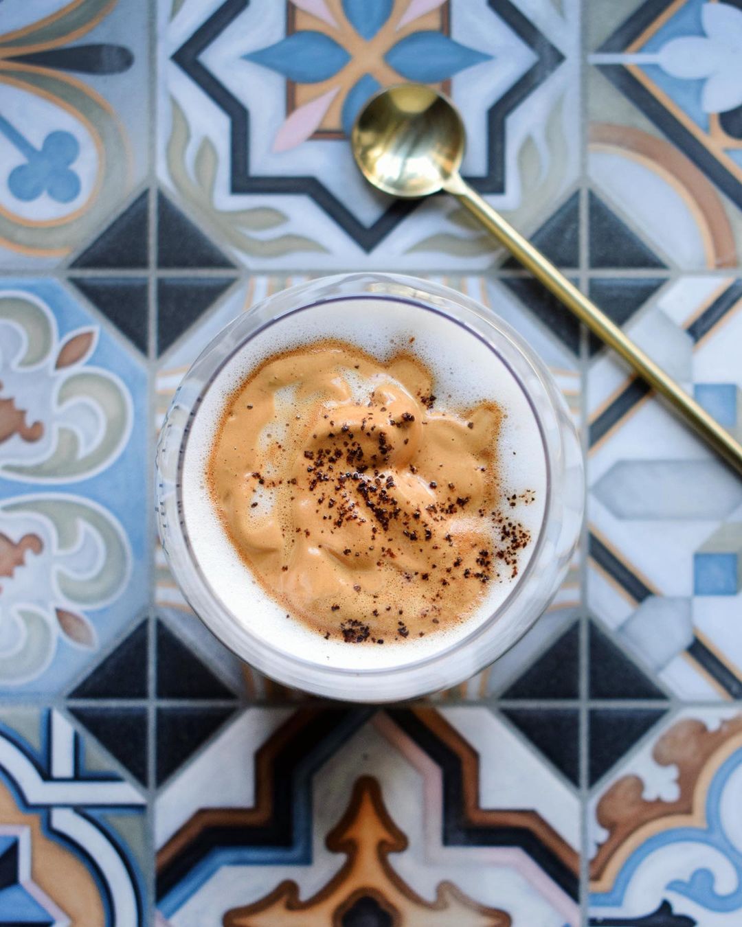 Vegan Dalgona Coffee with Oat Milk Option