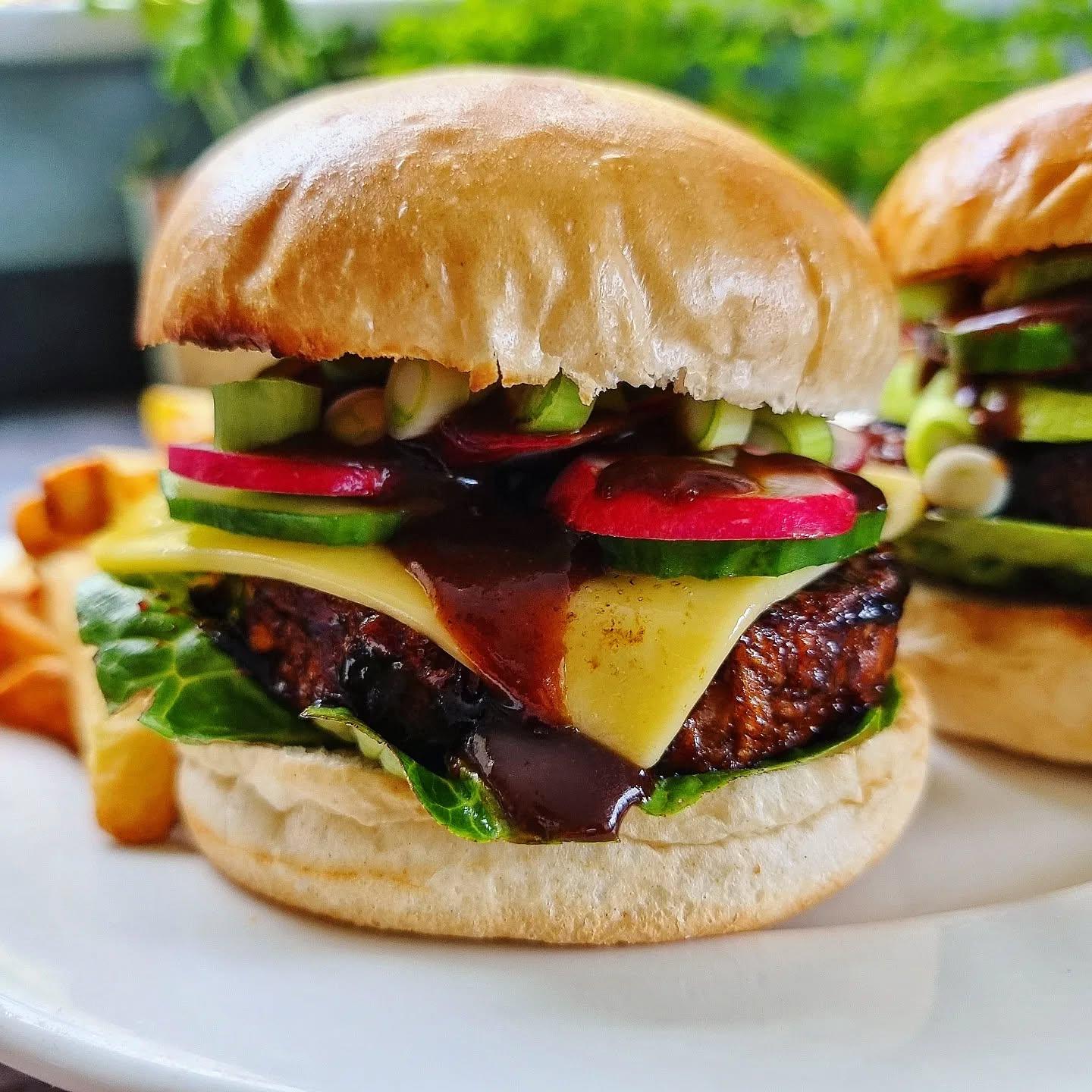 Vegan Hoisin No Duck Burgers