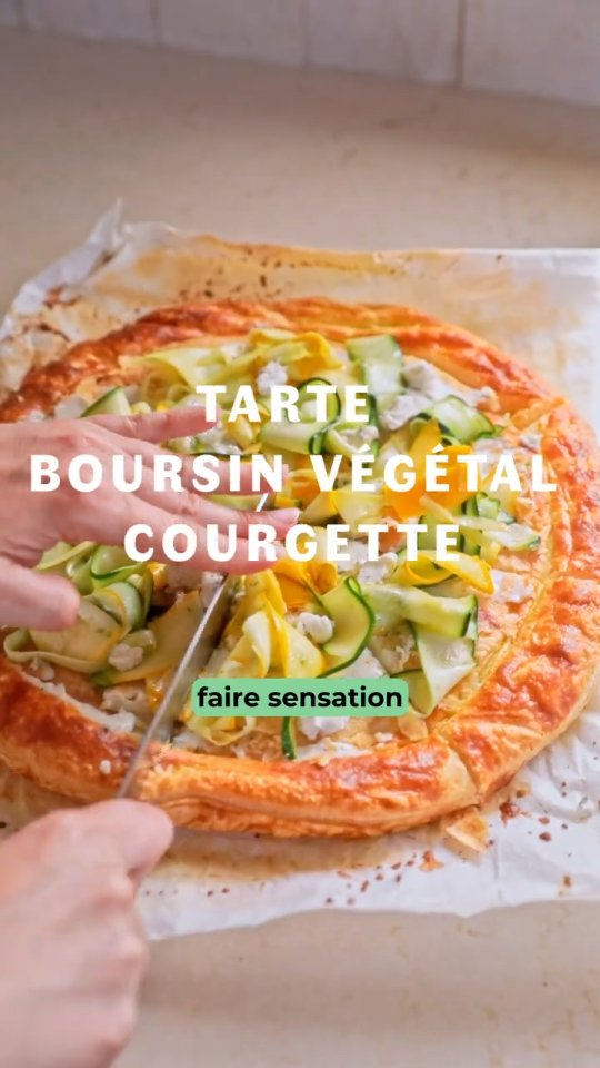 Marinated Zucchini Puff Pastry Tart