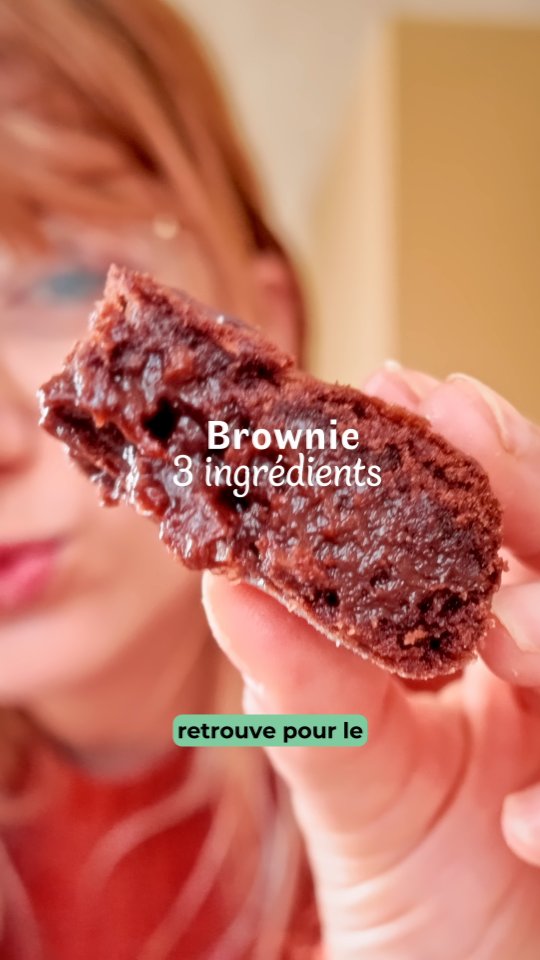 3-Ingredient Chocolate Banana Brownies