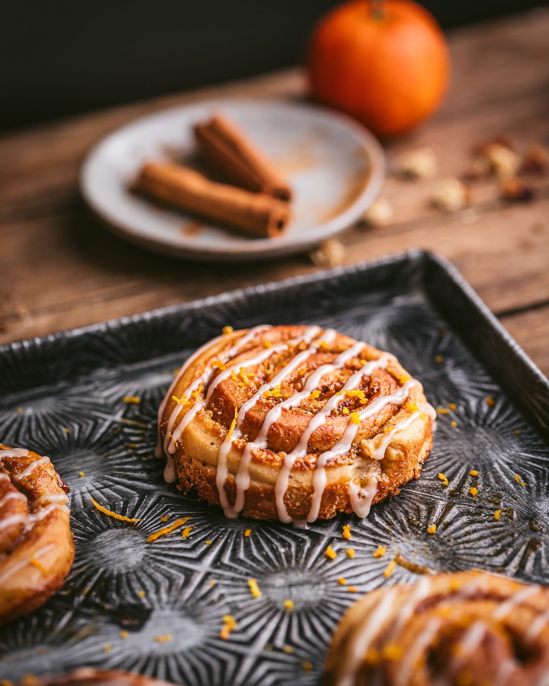 Vegan Orange Cinnamon Rolls