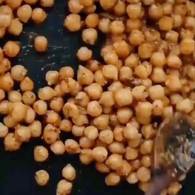 Baked Chickpea Croutons with Herbs and Spices