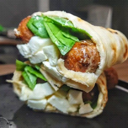 Persian Halloumi Wrap with Plant-Based Balls
