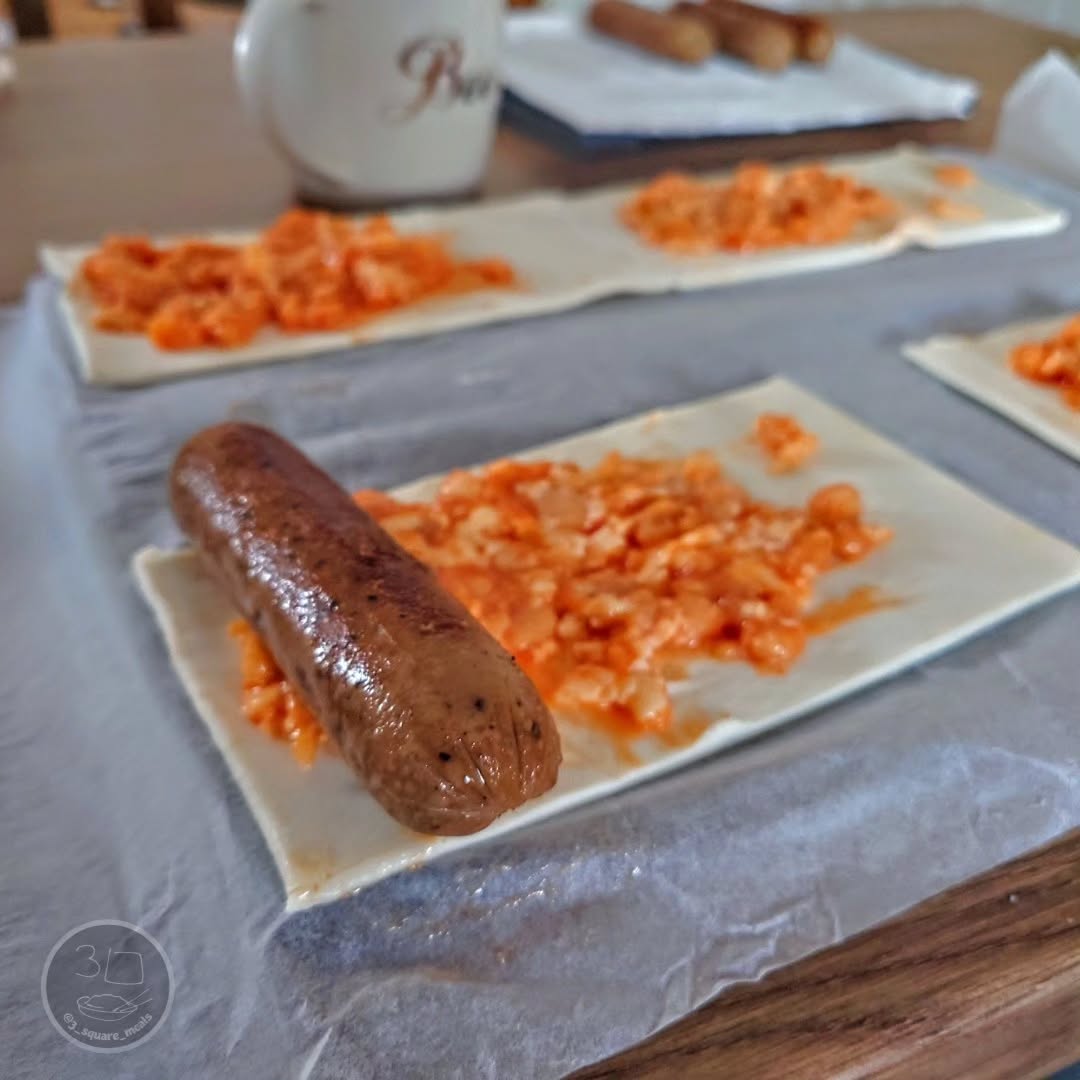 Sausage Bean and Cheese Rolls