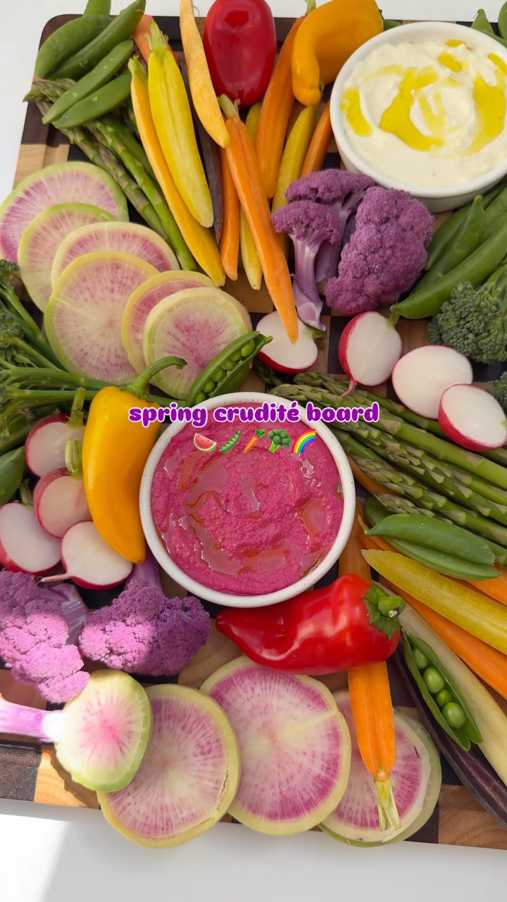 Vibrant Spring Crudité Vegetable Board