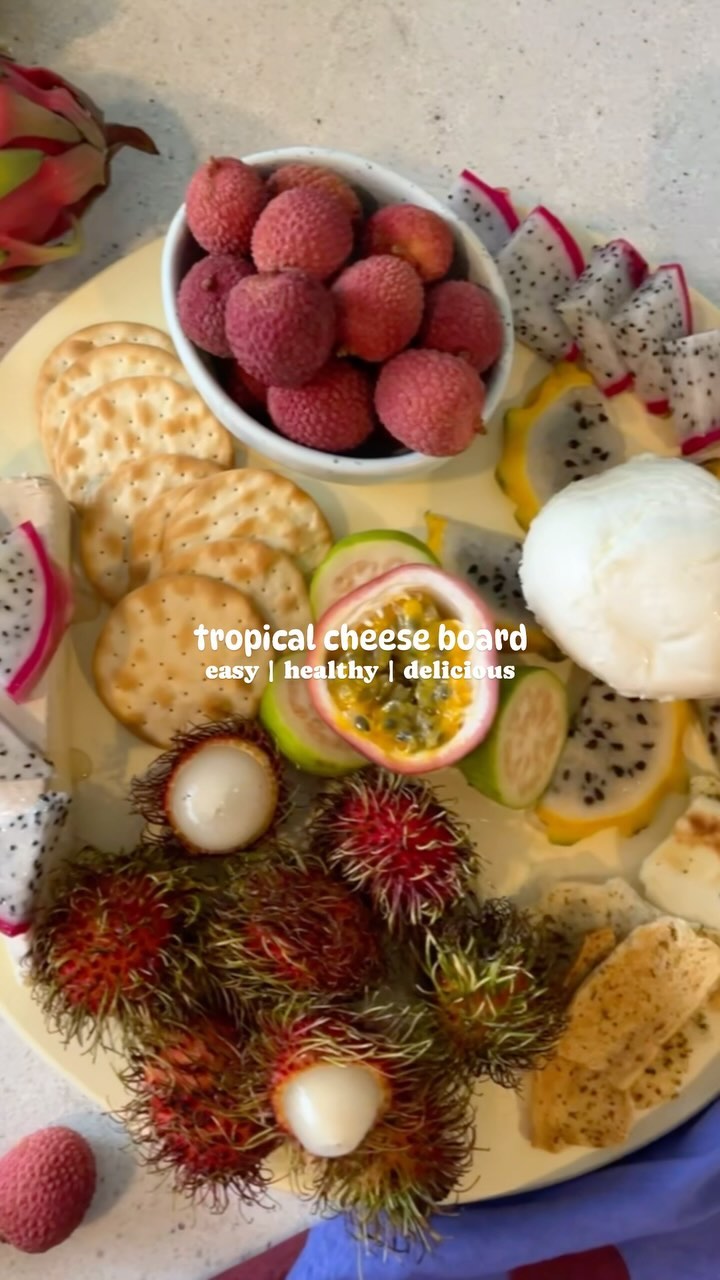 Tropical Fruit and Cheese Board