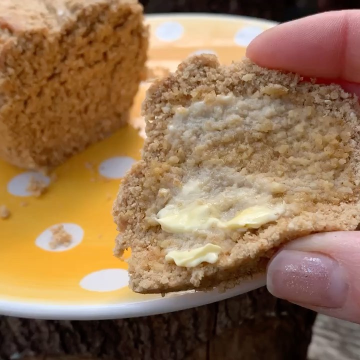 90-Second Microwave Peanut Butter Bread