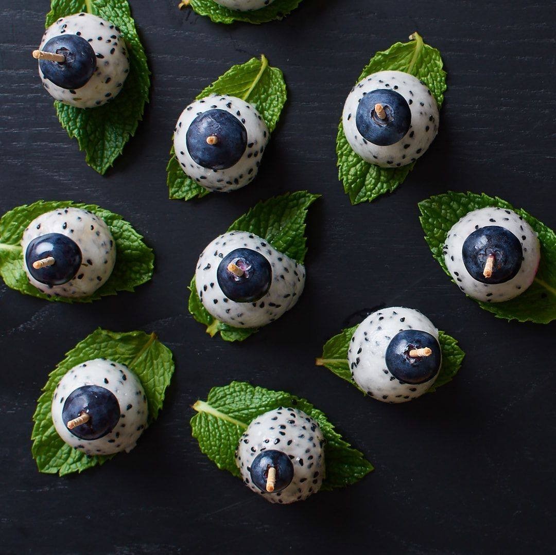 Spooky Dragon Fruit Eyeballs