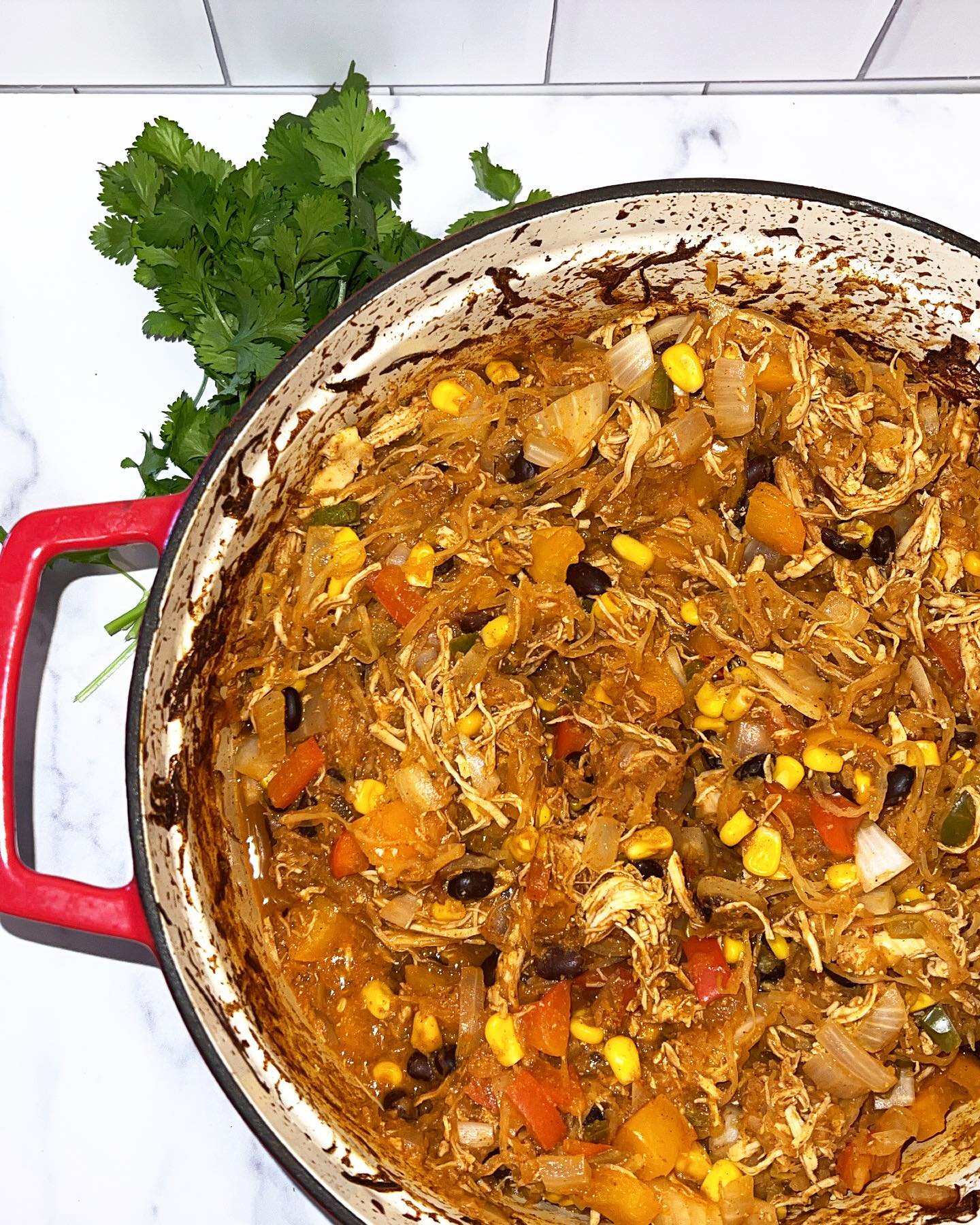 Spaghetti Squash Enchilada Bake