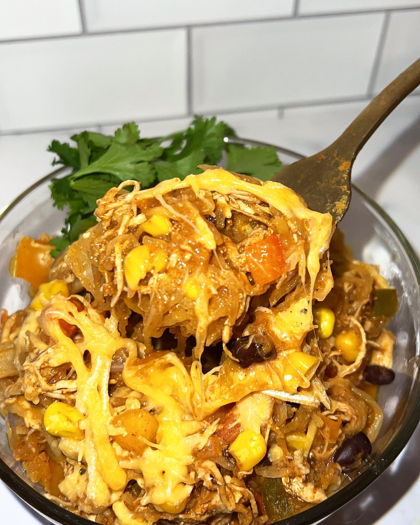 Spaghetti Squash Enchilada Bake