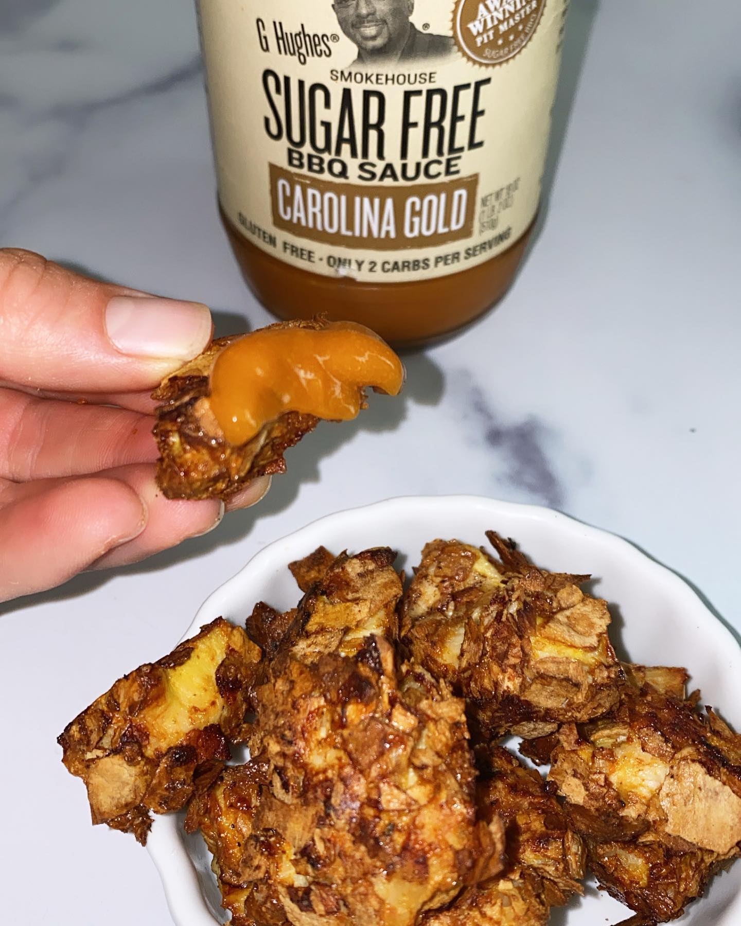 Crunchy Low-Carb Air-Fried Chicken Nuggets