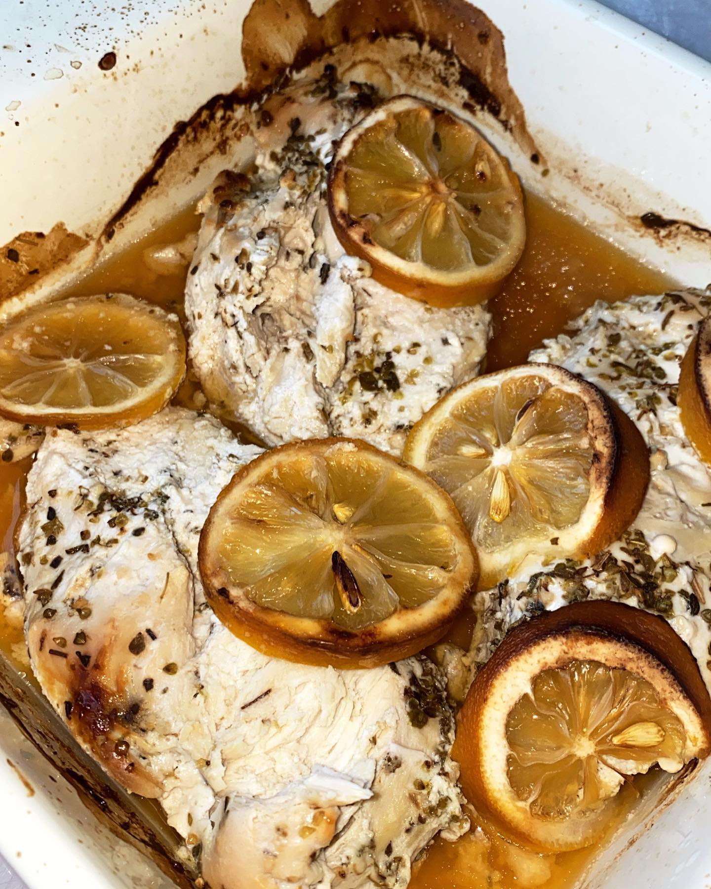 Greek Yogurt Marinated Chicken with Lemon