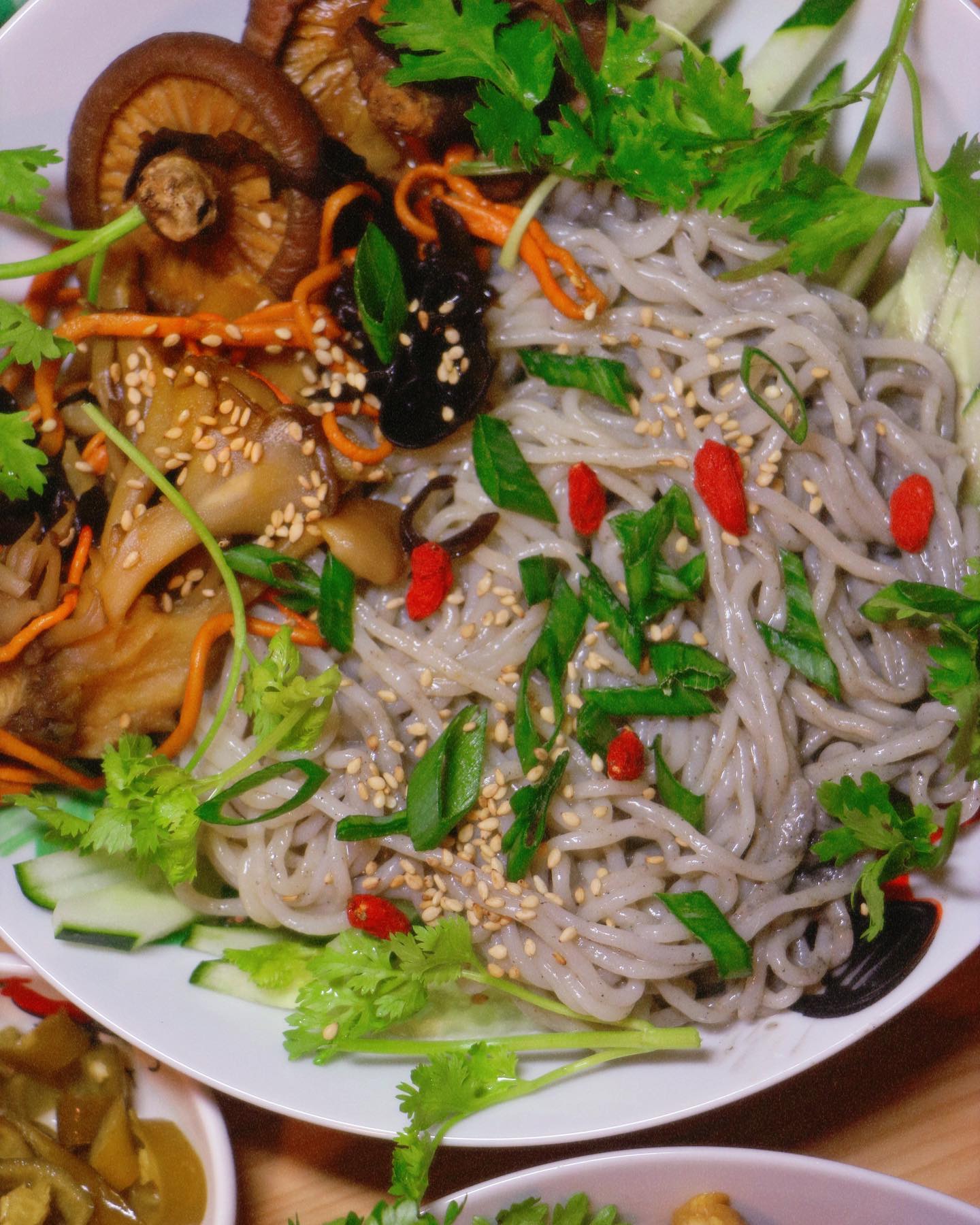 Vegan Hakka Black Sesame Noodles