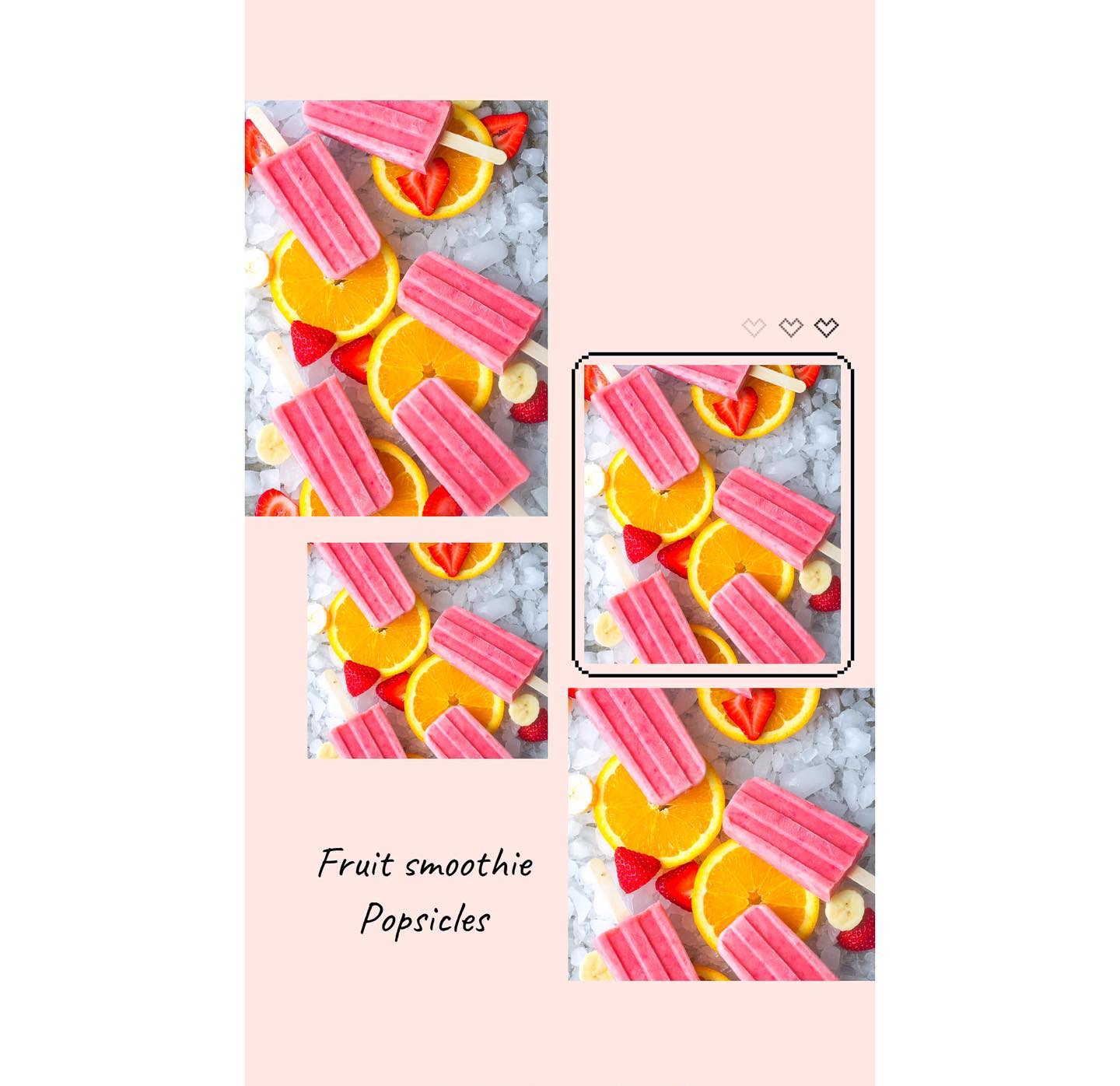 Fruit Smoothie Popsicles with Natural Ingredients