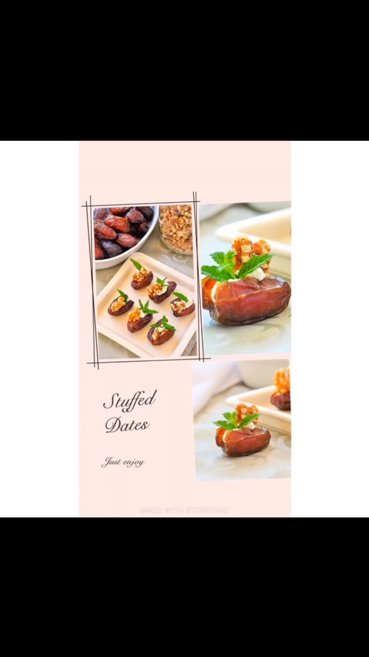 Stuffed Dates with Goat Cheese and Walnuts