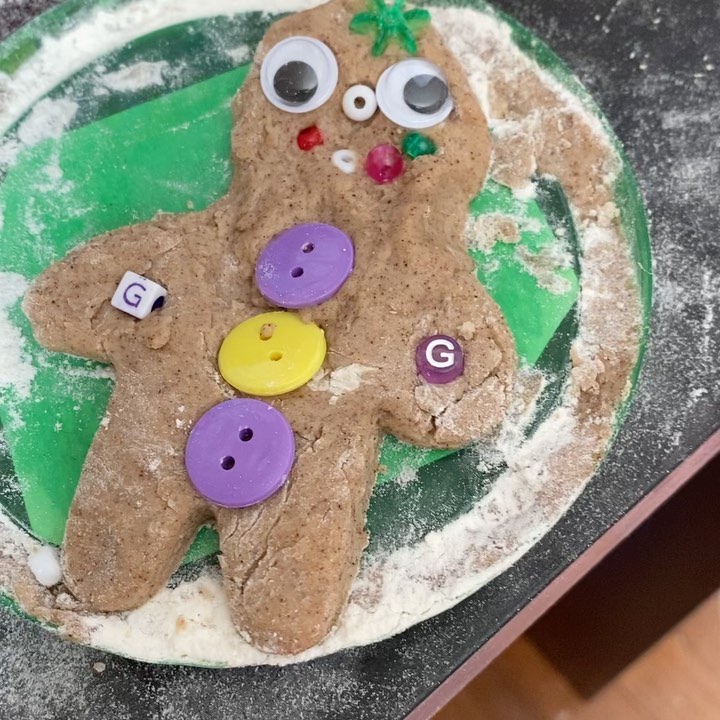 Simple Homemade Gingerbread Play-Dough