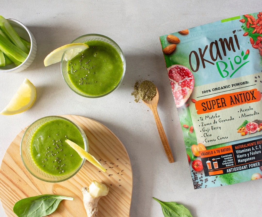 Spinach and Kiwi Antioxidant Smoothie
