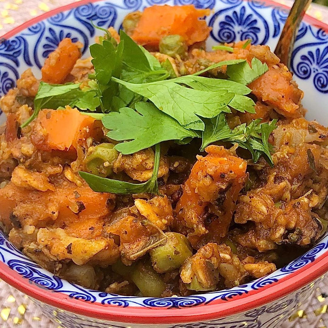 Spicy Indian Masala Oats Breakfast
