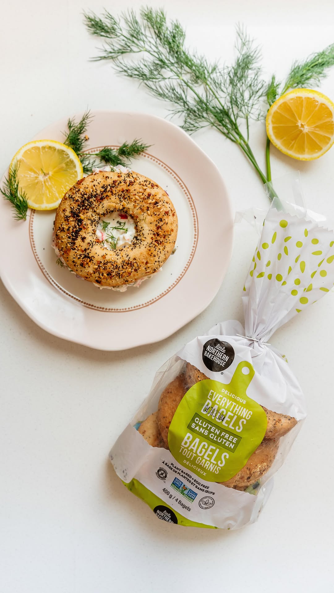 Everything Bagel with Vegetable Topping