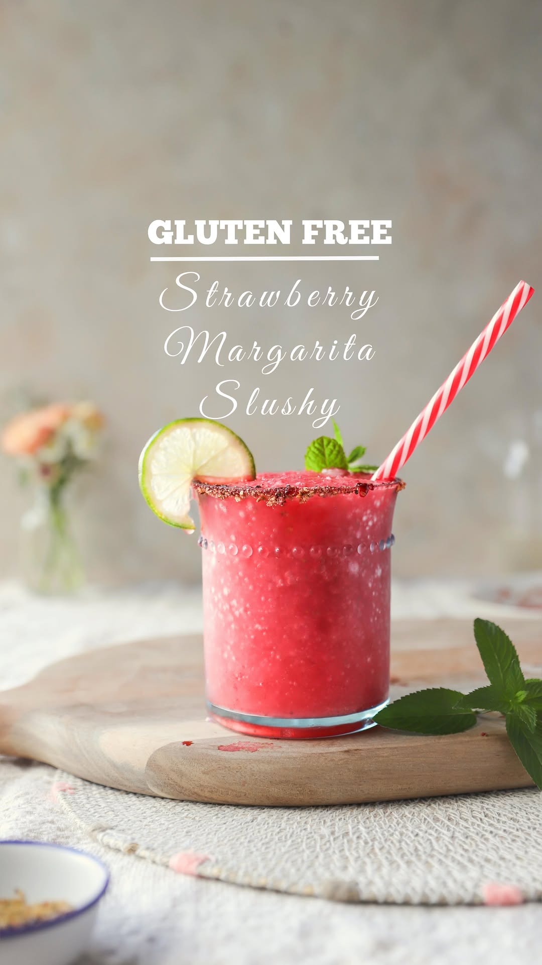 Strawberry Margarita Slushy Drink