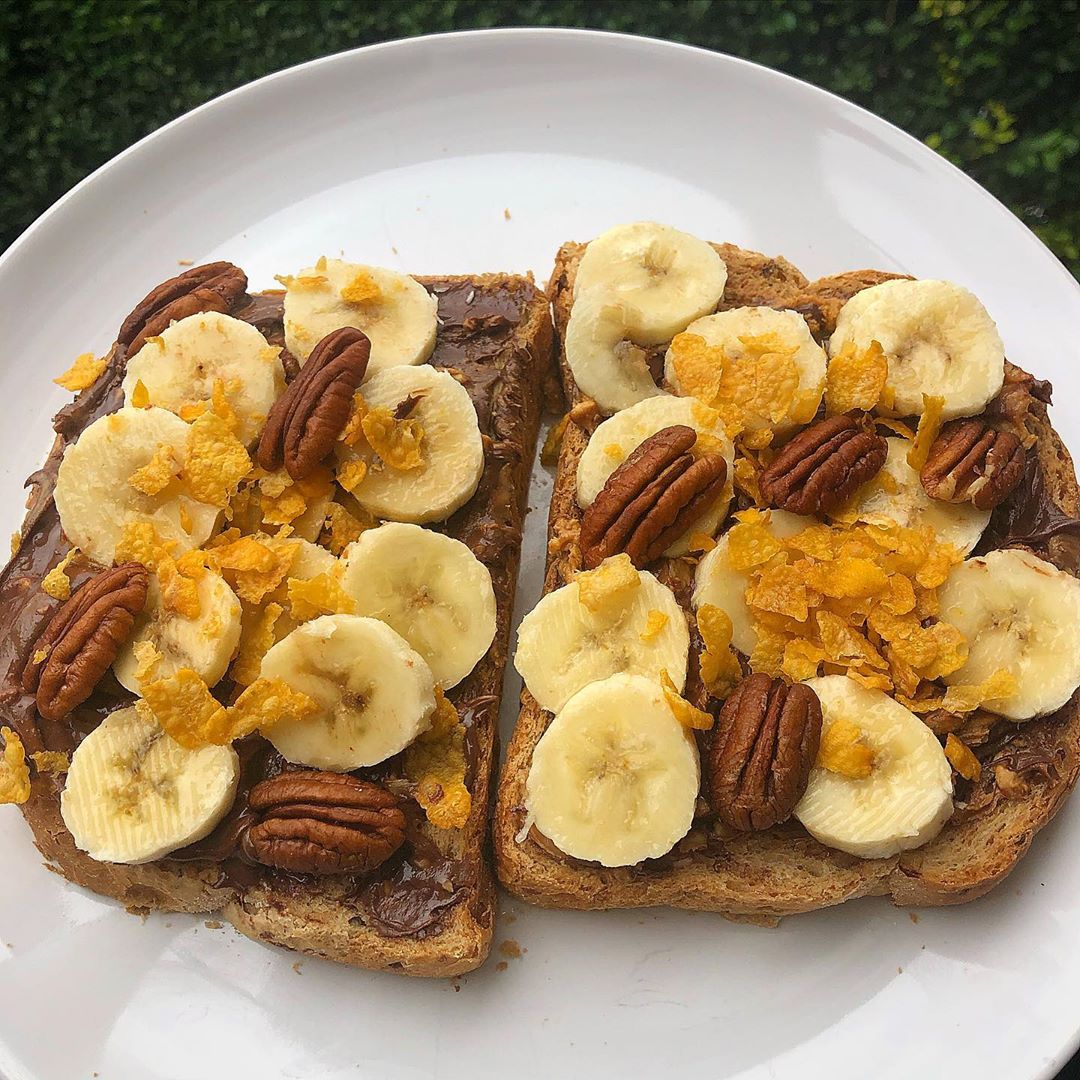 Crunchy Peanut Butter Banana Toast