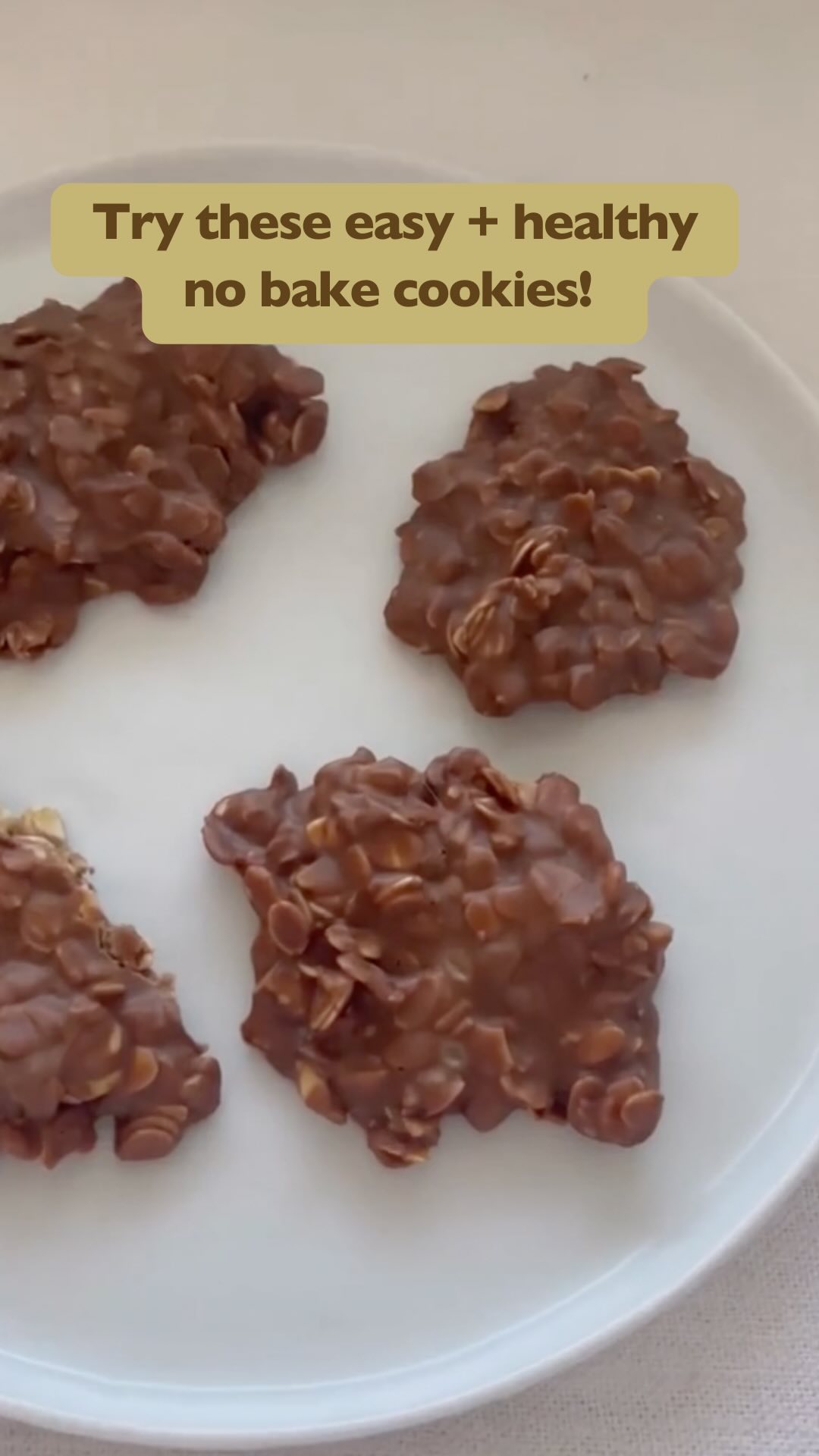 No-Bake Peanut Butter Chocolate Cookies