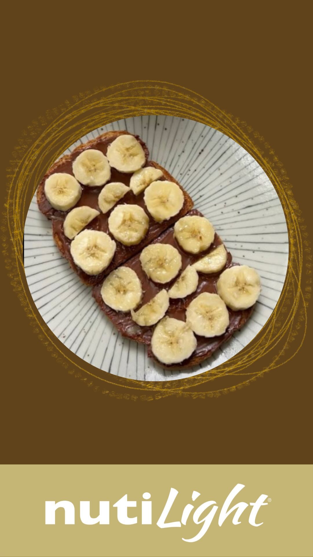 Chocolate Nut Spread Toast with Bananas