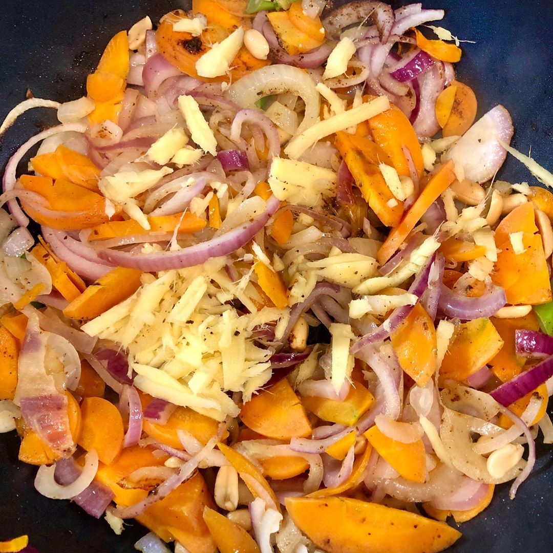 Thai Peanut Ramen Vegetable Stew