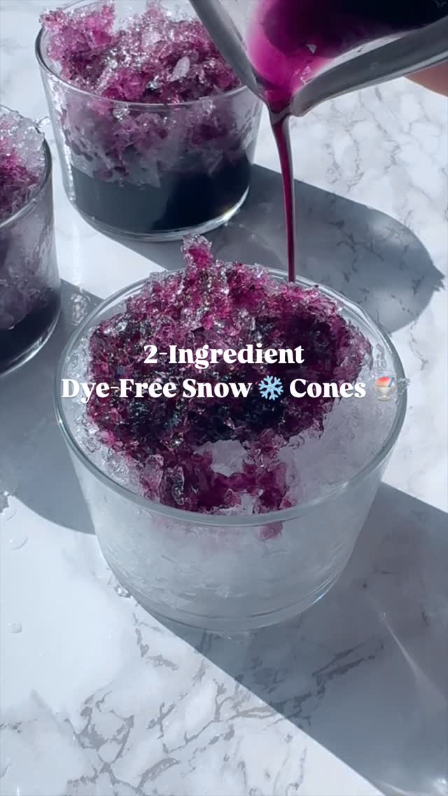 Easy Homemade Blueberry Snow Cones