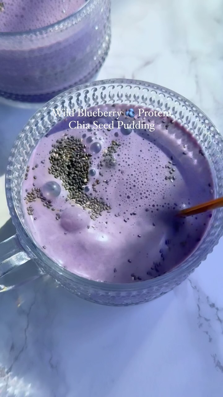 Wild Blueberry Protein Chia Pudding