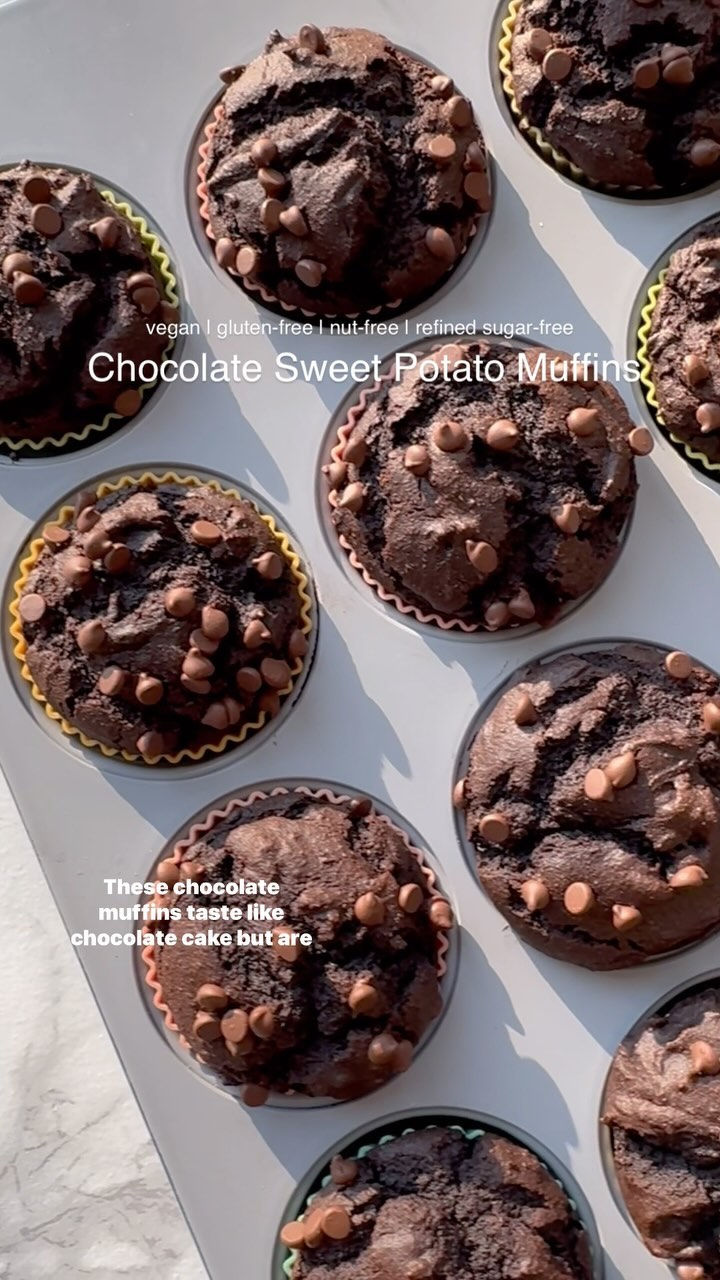 Chocolate Sweet Potato Muffins