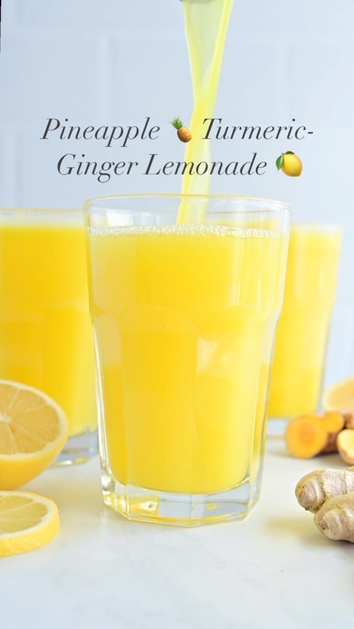 No-Juice Pineapple Turmeric-Ginger Lemonade