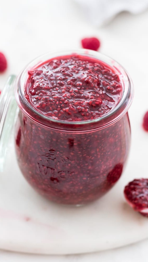 Easy Raspberry Chia Jam