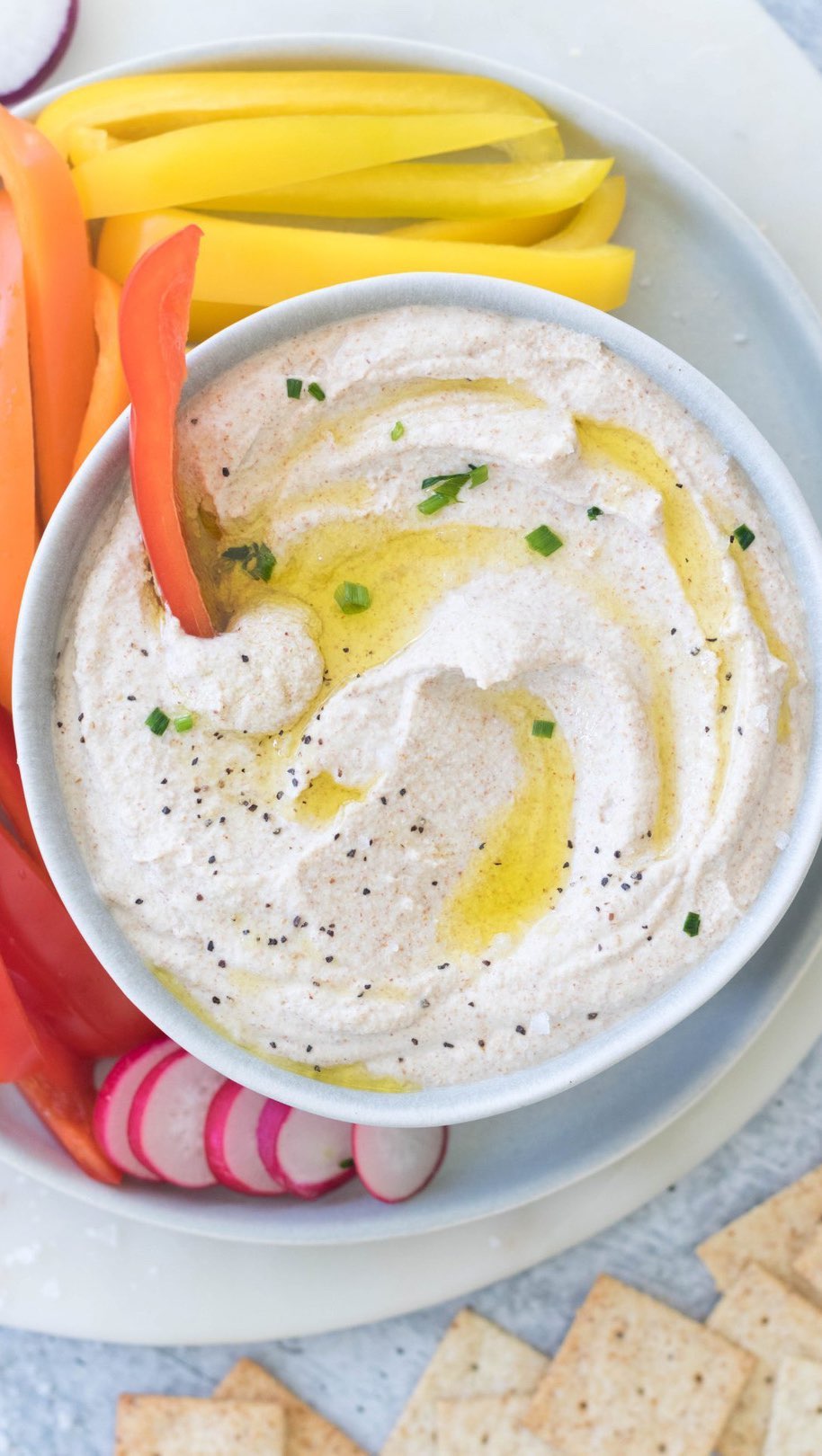 Creamy Almond Pulp Hummus Dip
