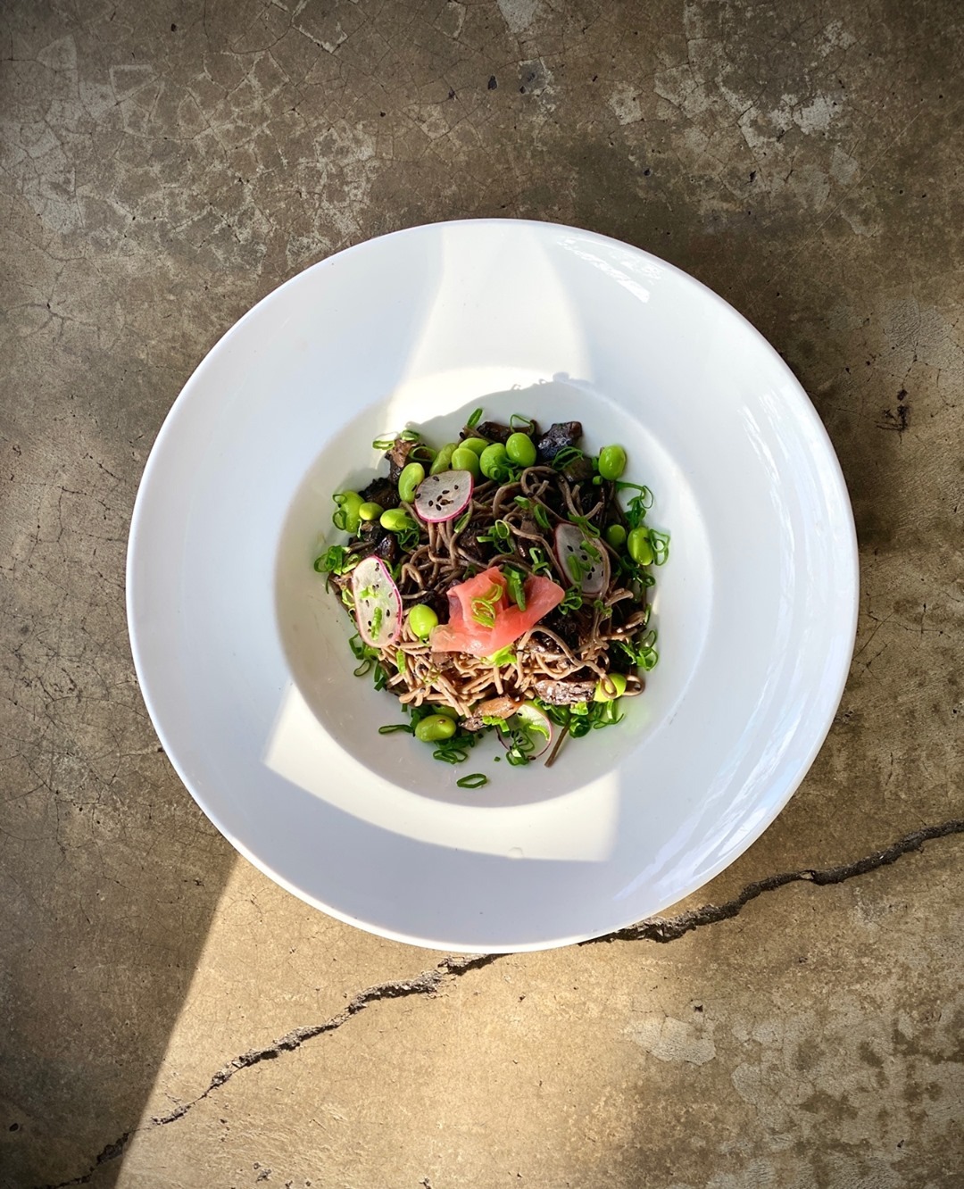 Soba and Edamame Salad with Sesame Dressing