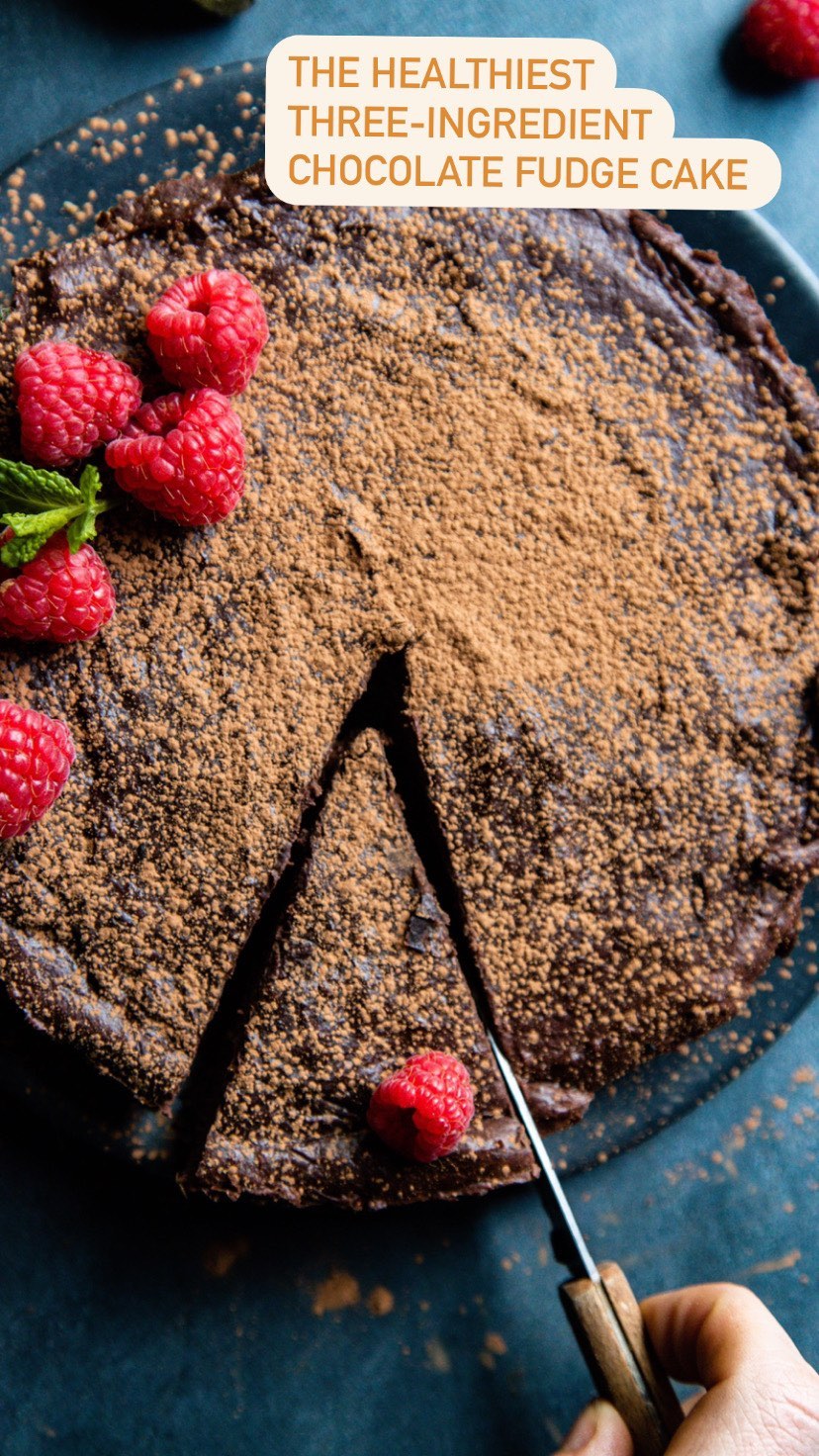 Three-Ingredient Chocolate Fudge Cake