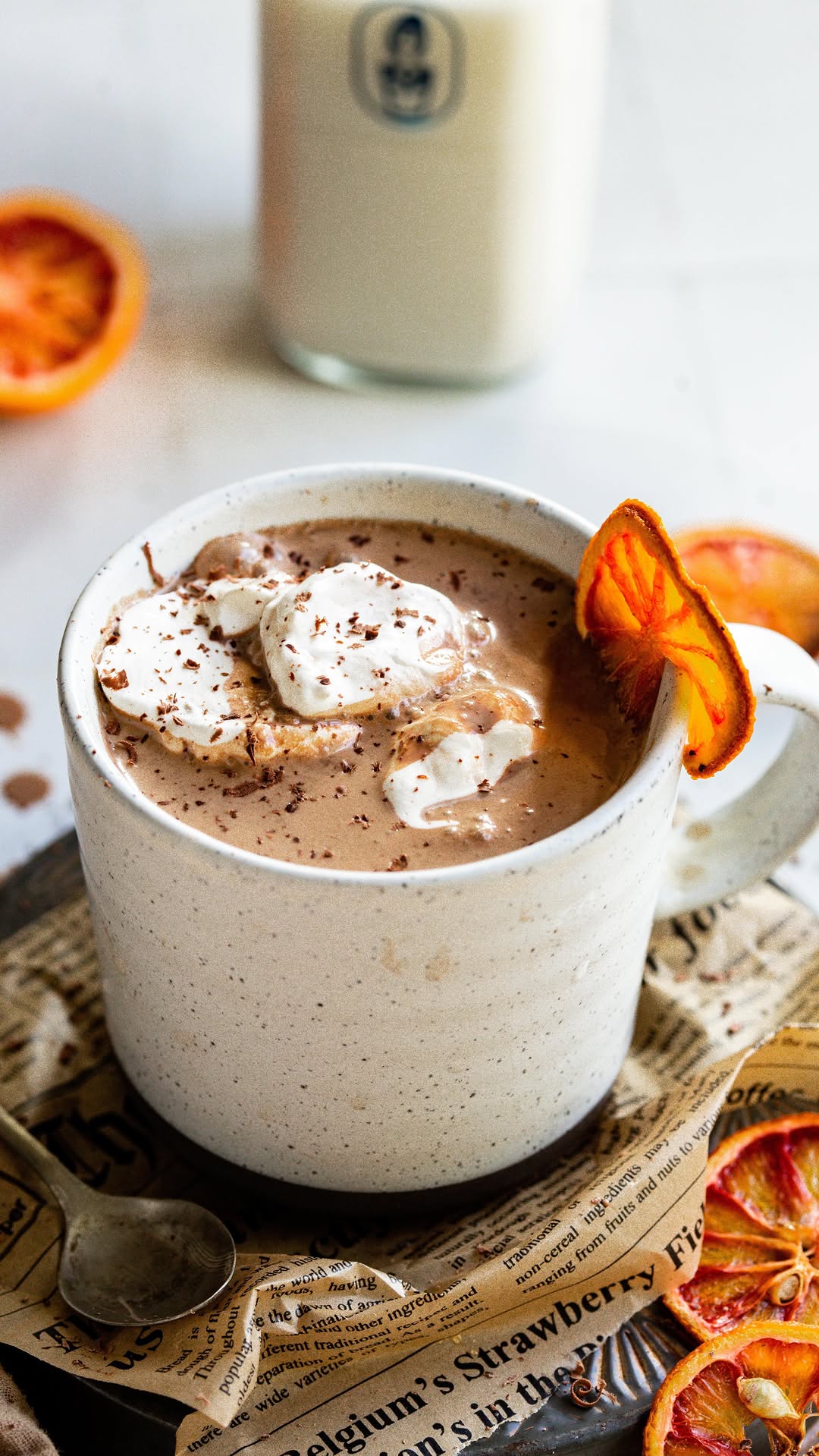 Orange and Hazelnut Hot Chocolate