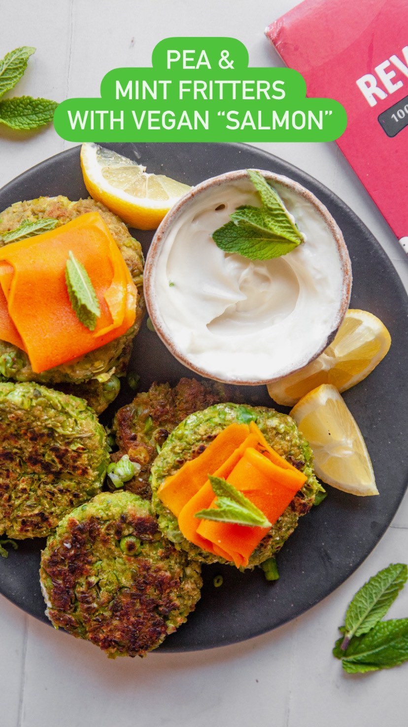Vegan Pea and Mint Fritters