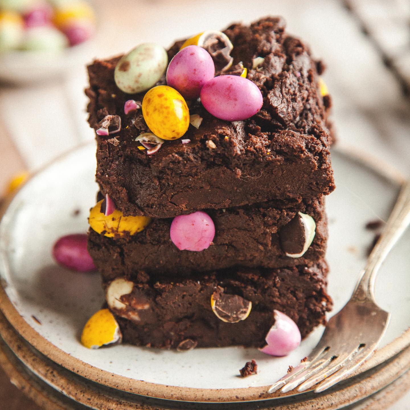 Grain-Free Vegan Easter Brownies