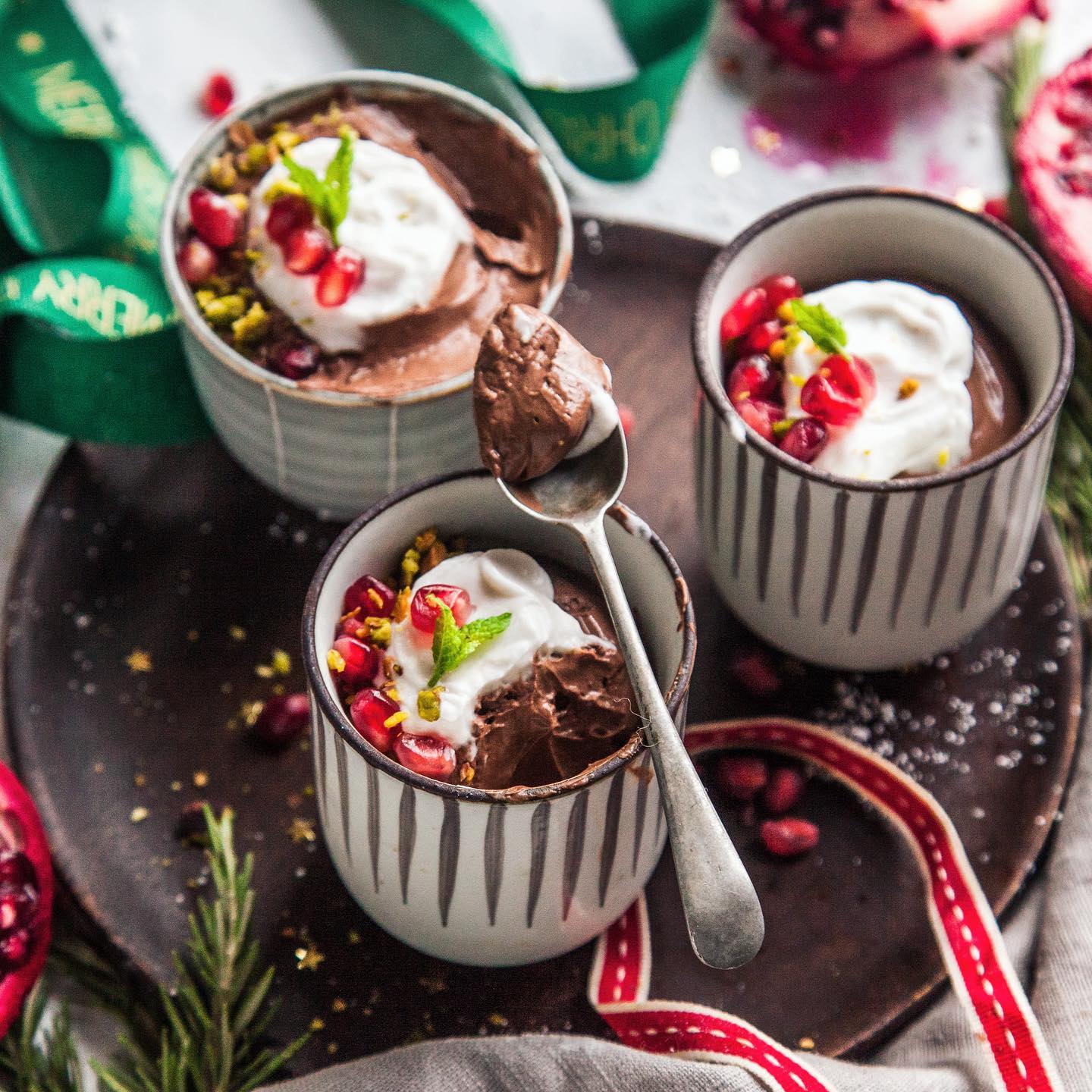 Vegan Chocolate Mint Mousse